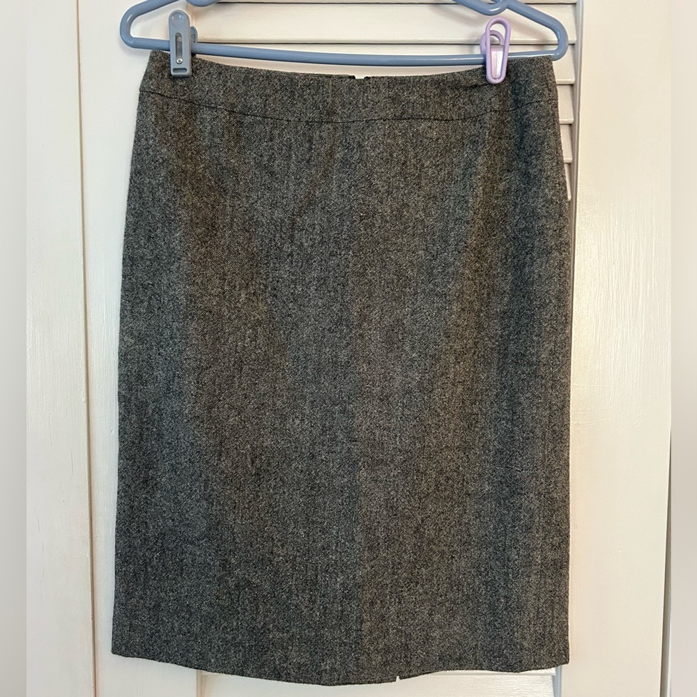Jcrew grey pencil skirt
